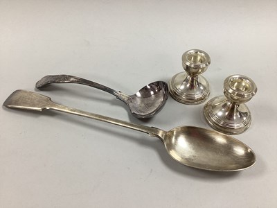 Lot 148 - A Pair of Hallmarked Silver Dwarf Candlesticks,...