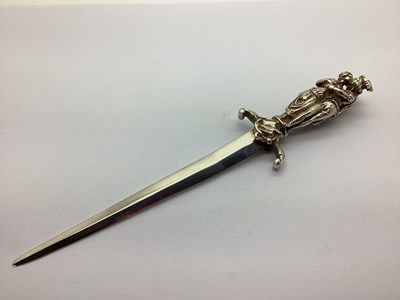 Lot 129 - A Decorative Novelty Figural Dagger Letter...