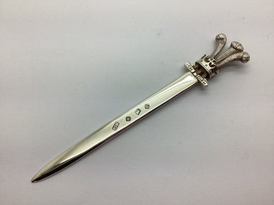 Lot 128 - A Royal Commemorative Hallmarked Silver Letter...