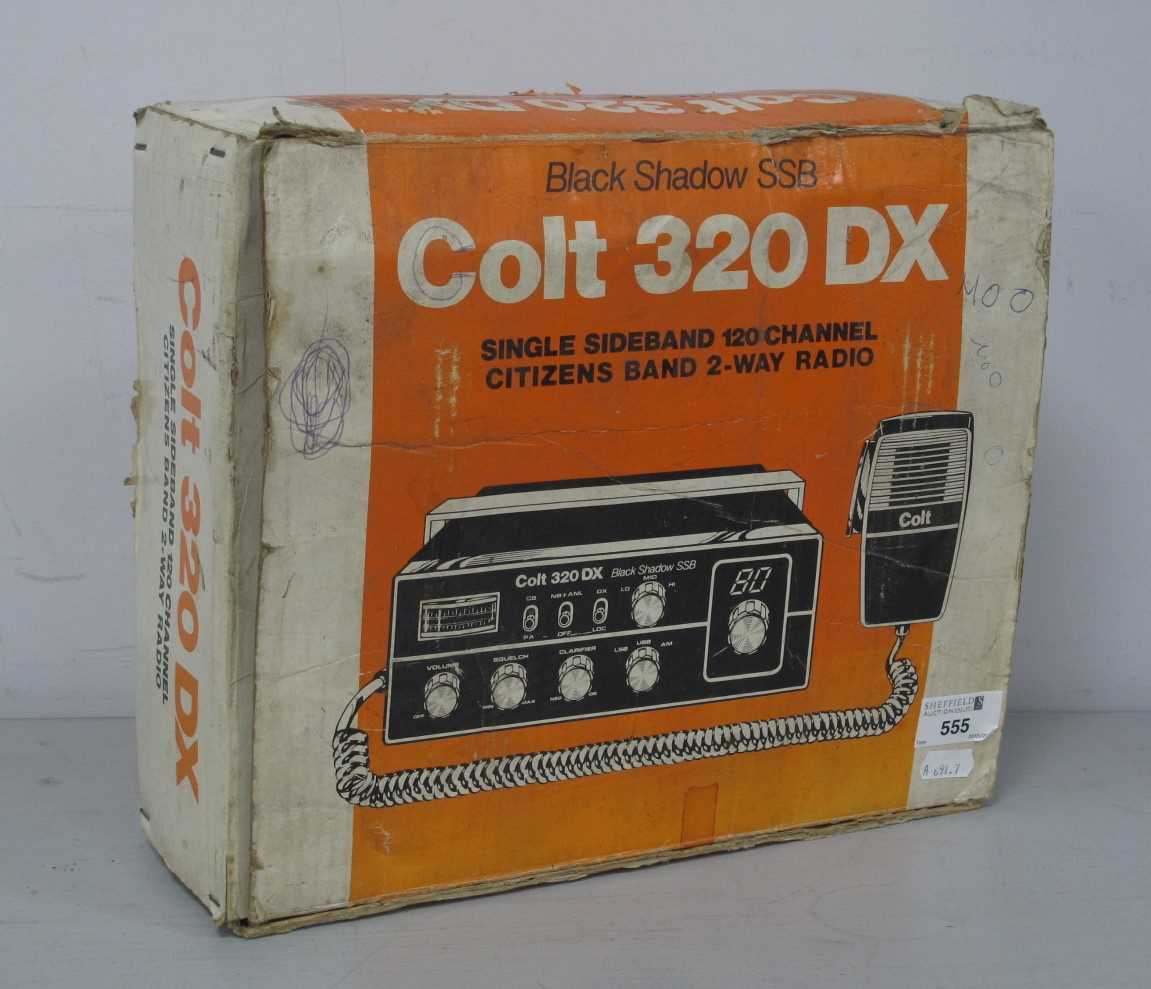 Lot 555 - A Colt 320 DX Black Shadow SSB CB Radio...