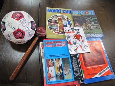 Lot 1136 - Sheffield United Signed Football, football...