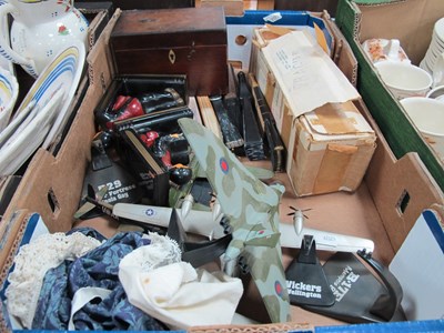 Lot 1056 - Model Planes, fans, doll, XIX Century tea...