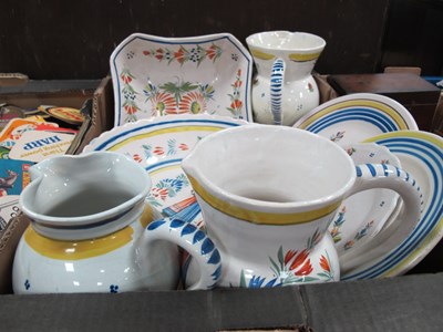 Lot 1055 - Quimper Pottery in Traditional Colours, to...
