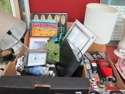 Lot 1012 - Clock lamps, Sony DVD (untested sold for parts...