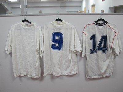 Lot 306 - Leicester City Fox Leisure White Away Shirt...