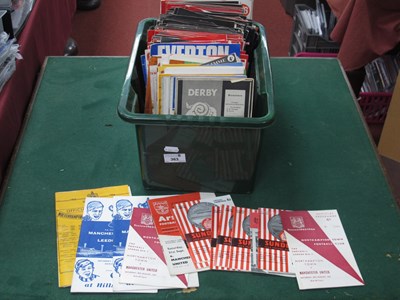 Lot 363 - Manchester United Home and Away Programmes...