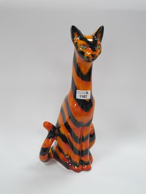 Lot 1167 - Anita Harris Extra Large Egyptian Cat Figure,...