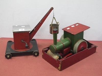 Lot 318 - Three Home Made Wooden/Metal Toys for The 1s...