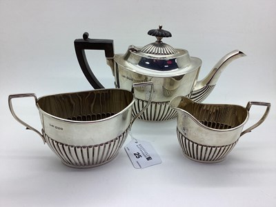 Lot 25 - A Hallmarked Silver Three Piece Bachelors Tea...