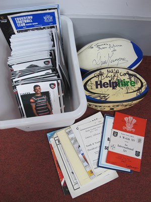 Lot 466 - Rugby Union Programmes 1957 and Later, mainly...
