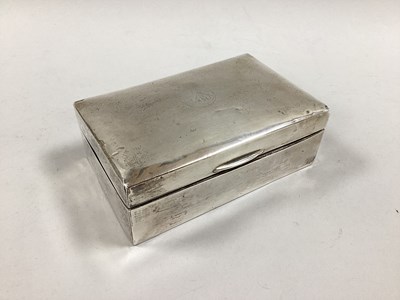 Lot 105 - Military Interest; A Hallmarked Silver...