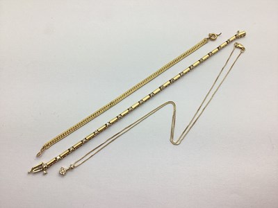 Lot 182 - A Stone Set Panel Style Bracelet, the...