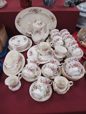 Lot 1181 - Royal Albert 'Moss Rose' Table China, of...