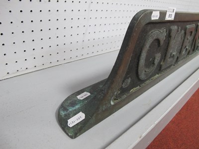 Lot 613 - An early 20th century cast railway sign,...