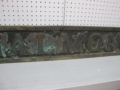 Lot 613 - An early 20th century cast railway sign,...