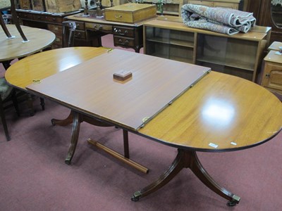 Lot 1572 - Xx Century Style Mahogany Twin Pedestal Dining...
