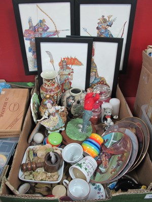Lot 1004 - Leonardo Golfer, collectors plates, Samurai...
