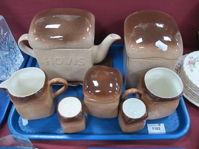 Lot 1183 - Carlton Ware 'Hovis' Teapot on Stand, biscuit...