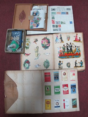 Lot 1045 - XIX Century Scraps Album, stamp album, loose...