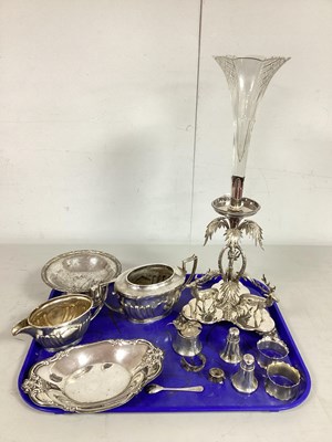 Lot 33 - A Decorative Plated Single Flute Centrepiece,...