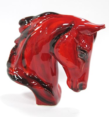 Lot 1155 - Anita Harris Flambé Model of a Horse's Head,...
