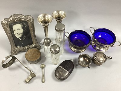 Lot 54 - A Pair of Chester Hallmarked Silver Spill...