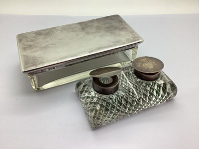 Lot 90 - A Hallmarked Silver Mounted Double Glass...