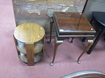Lot 1586 - XX Century Mahogany Table, with a square top,...