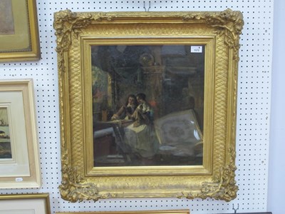Lot 1572 - XIX CENTURY CONTINENTAL SCHOOL, Dutch Interior...