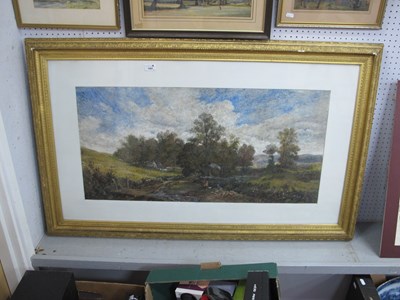 Lot 1561 - CIRCLE OF GEORGE CROME,, Children by a River...