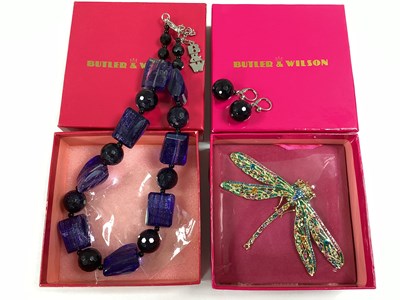 Lot 29 - Butler & Wilson; A Large Inset Dragonfly...