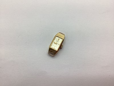 Lot 106 - Rotary; A 9ct Gold Cased Wristwatch Head, (No...