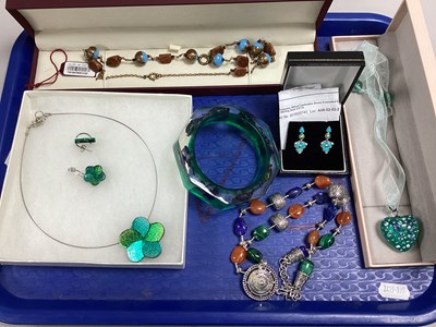 Lot 31 - A Pair of Arizona Sleeping Beauty Turquoise...
