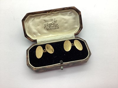 Lot 101 - A Pair of Chester Hallmarked 9ct Gold...