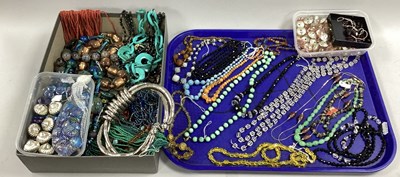 Lot 49 - A Collection of Glass Bead Necklaces, to...