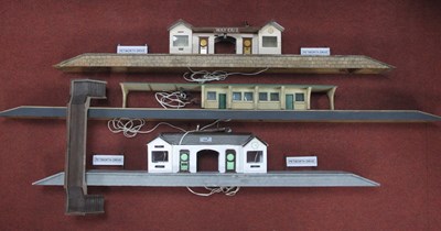 Lot 334 - Four Wooden 'Homebuilt' 'Gauge G'/1' Stations...