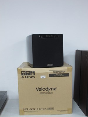 Lot 437 - Velodyne SPL-800 Ultra Subwoofer, as new,...