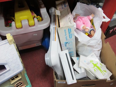 Lot 1035 - Plastic Pull Along Cart, Mega blocks, Nintendo...