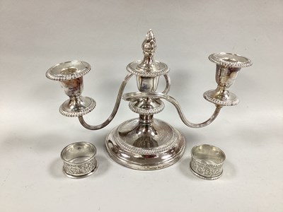 Lot 79 - A Barker Ellis Twin Branch Dwarf Candelabrum,...