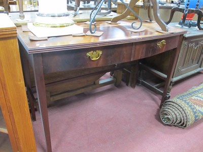 Lot 1549 - Mahogany Bow Fronted Side Table, with two...