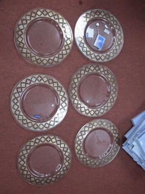 Lot 1232 - A Set of Six Villeroy and Boch 'Argento' Glass...