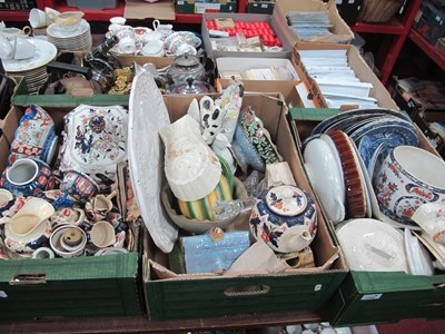 Lot 1104 - Quantity of Ceramics, glass candlesticks:-...