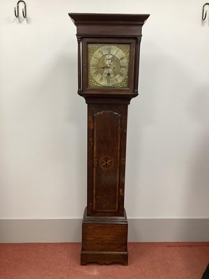Lot 1394 - An XVIII Century Oak Eight-Day Longcase Clock,...