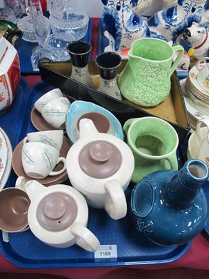 Lot 1166 - Poole Coffee Set, Beswick triangular dish, etc:...