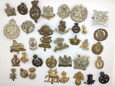 Lot 417 - Selection of British Army Cap Badges,...
