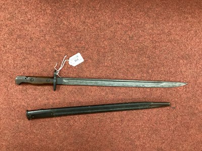 Lot 354 - British 1907 Pattern Bayonet and Scabbard,...