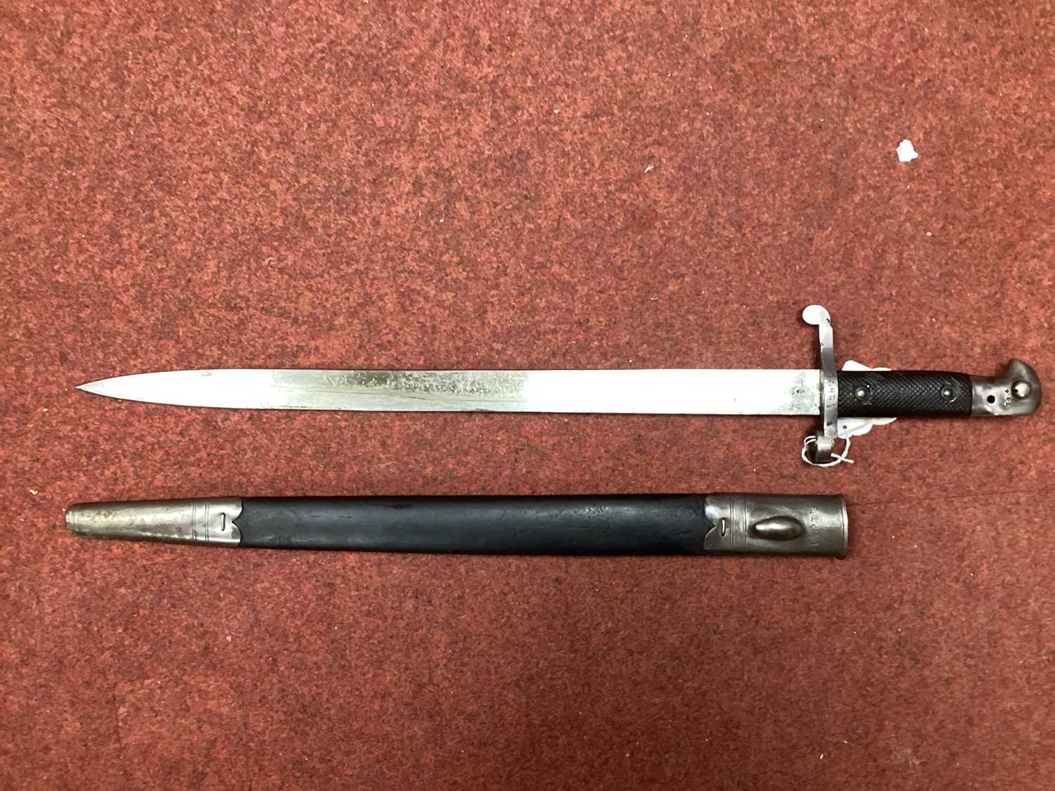 Lot 328 - British Martini-Henry Bayonet and Scabbard,...