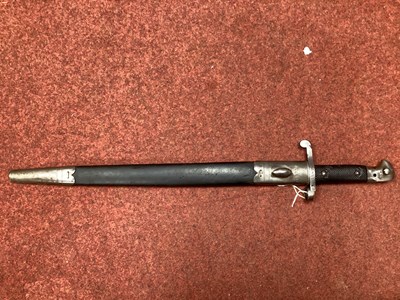 Lot 328 - British Martini-Henry Bayonet and Scabbard,...