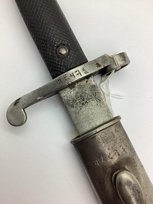 Lot 328 - British Martini-Henry Bayonet and Scabbard,...