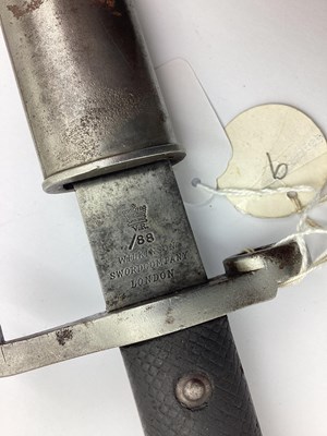 Lot 328 - British Martini-Henry Bayonet and Scabbard,...